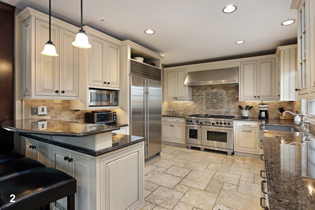 Upscale kitchen with breakfast bar kitchen remodeling